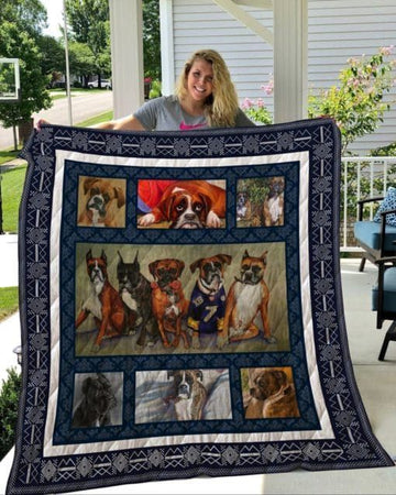 litzzy Boxer 01 Boxer 0412 Fleece Blanket Christmas Christmas Gifts Merry Christmas Holiday Gifts Gift Dhc03011818Dd Quilt Blanket   