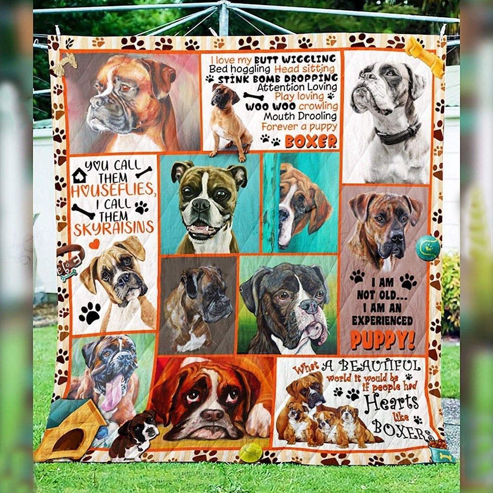 litzzy Boxer Vin010912 Fleece Blanket Christmas Christmas Gifts Merry Christmas Holiday Gifts Gift Dhc03011734Dd Quilt Blanket   