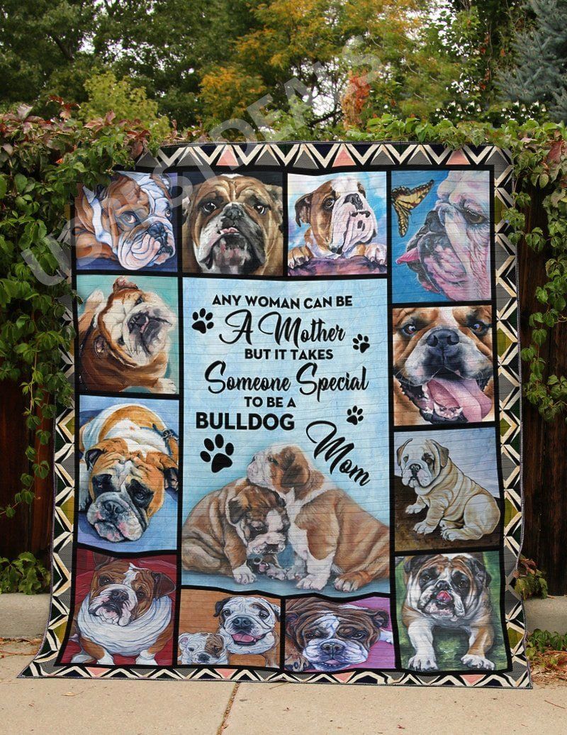 litzzy Bulldog To Be A Bulldog Mom Fleece Blanket Christmas Christmas Gifts Merry Christmas Holiday Gifts Gift Dhc03011733Dd Quilt Blanket   