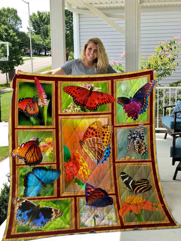 litzzy Butterfly Beautiful Nature Fleece Blanket Christmas Christmas Gifts Merry Christmas Holiday Gifts Gift Dhc03011658Dd Quilt Blanket   