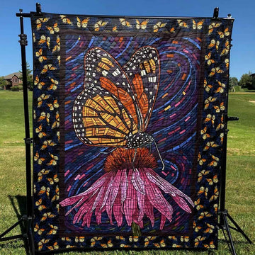litzzy Butterfly Butterfly In Drake Fleece Blanket Christmas Gift Dhc04011190Dd Quilt Blanket   