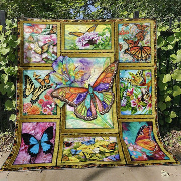 litzzy Butterfly Cut Animal Bl Fleece Blanket Christmas Gift Dhc04011166Dd Quilt Blanket   