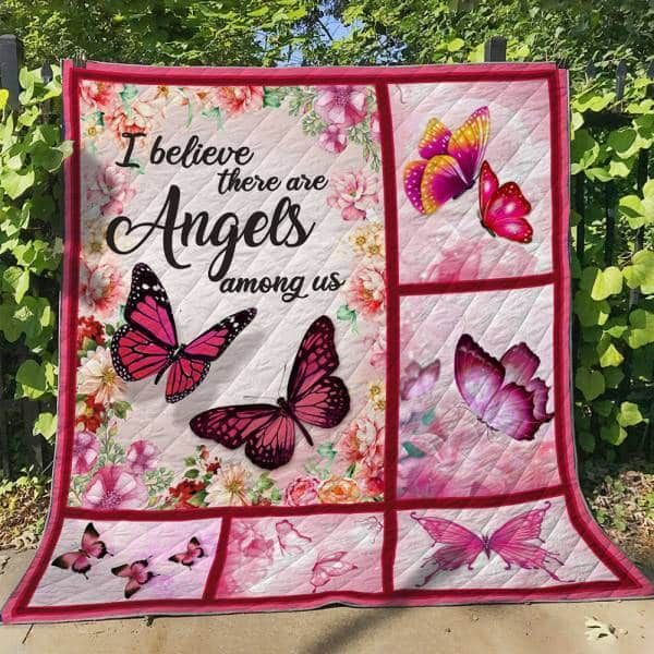 litzzy Butterfly Flying Without Wings Fleece Blanket Christmas Gift Dhc04011170Dd Quilt Blanket   