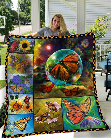 litzzy Butterfly Haru Haru Fleece Blanket Christmas Christmas Gifts Merry Christmas Holiday Gifts Gift Dhc03011257Dd Quilt Blanket   