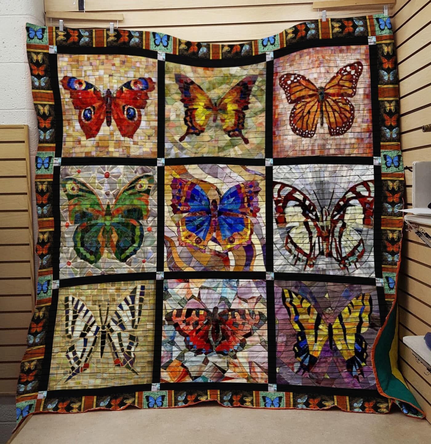 litzzy Butterfly I Love Freedom Fleece Blanket Christmas Gift Dhc04011187Dd Quilt Blanket   