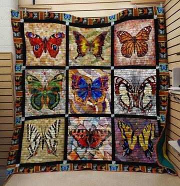 litzzy Butterfly I Love Freedom Fleece Blanket Christmas Gift Dhc04011187Dd Quilt Blanket   