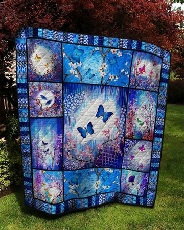 litzzy Butterfly Into The New World Fleece Blanket Christmas Gift Dhc04011176Dd Quilt Blanket   
