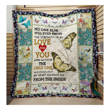 litzzy Butterfly Love For You Fleece Blanket Christmas Gift Dhc04011159Dd Quilt Blanket   