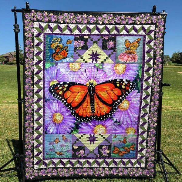 litzzy Butterfly Safe And Sound Fleece Blanket Christmas Gift Dhc04011154Dd Quilt Blanket   
