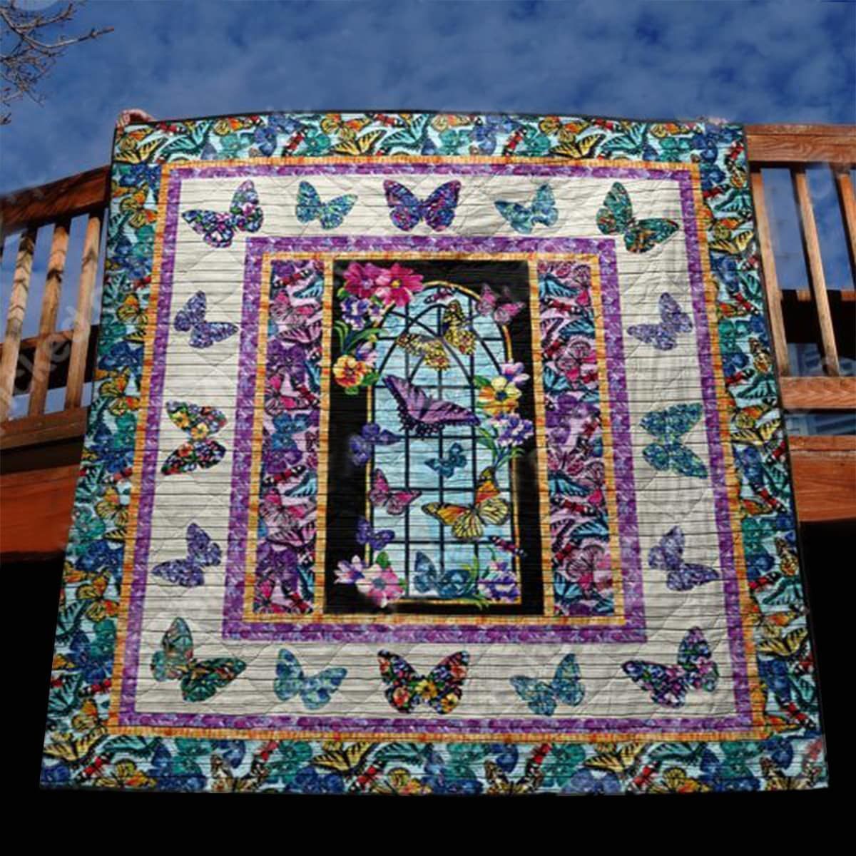 litzzy Butterfly Season Of Love Fleece Blanket Christmas Gift Dhc04011161Dd Quilt Blanket   