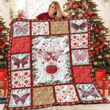 litzzy Butterfly So Am I Fleece Blanket Christmas Christmas Gifts Merry Christmas Holiday Gifts Gift Dhc03011785Dd Quilt Blanket   