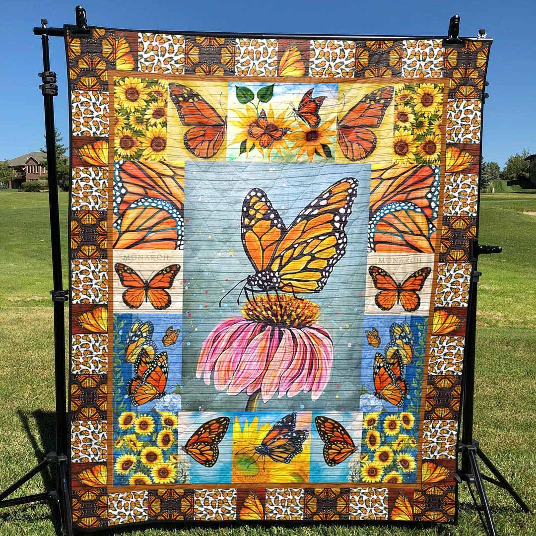 litzzy Butterfly You Are My Sunshine Fleece Blanket Christmas Gift Dhc04011189Dd Quilt Blanket   