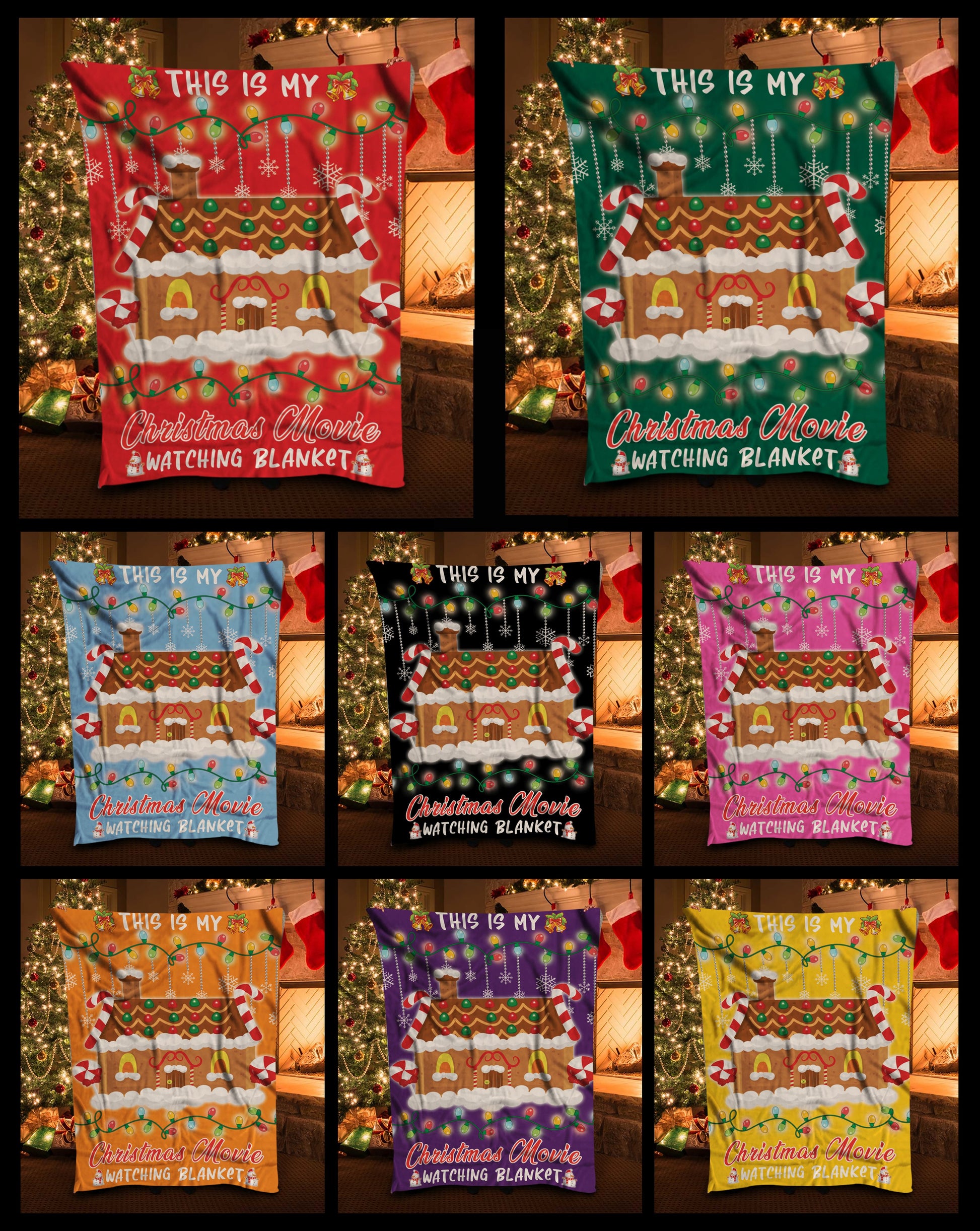 litzzy This Is My Christmas Fleece Blanket - Laci2711202 Quilt Blanket CUSTOM COLOR 50 X 60 