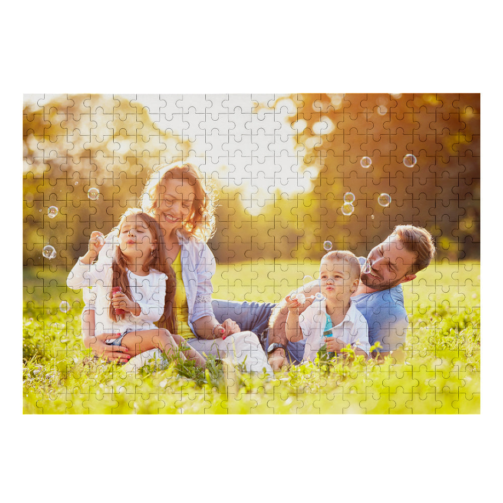 litzzy Custom Family Photo Wooden Jigsaw Puzzle - Custom Wooden Sign 5 Size Custom Wooden Sign 70 Pieces (20*15cm=7.87*5.91in)  