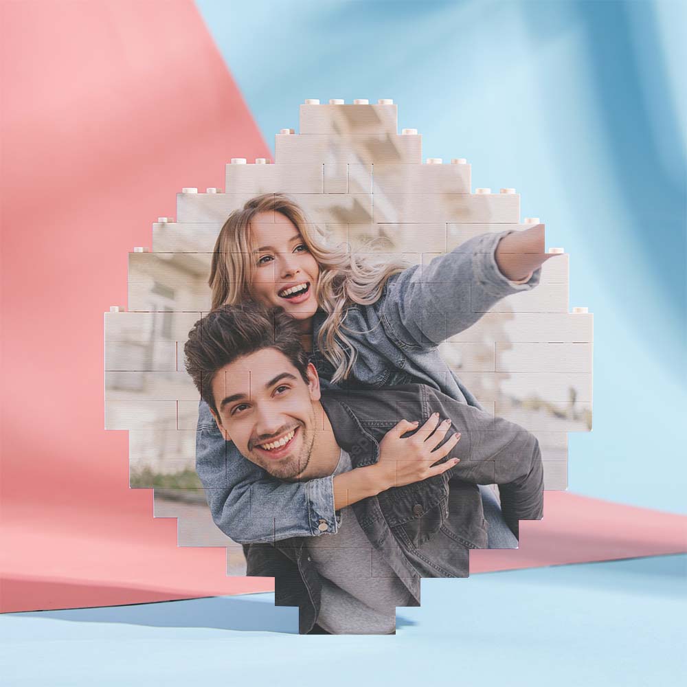 litzzy Custom Music Code Building Block Personalized Photo Brick Puzzles Building Brick Photo Single Sided Photo 16.1*17.6cm=6.34*6.93in 