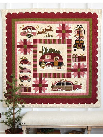 litzzy Camping Christmas CL11120129MDQ Fleece Blanket Quilt Blanket   