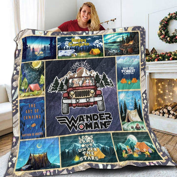 litzzy Camping Lets Sleep Under Stars Fleece Blanket Christmas Christmas Gifts Merry Christmas Holiday Gifts Gift Dhc03011201Dd Quilt Blanket   