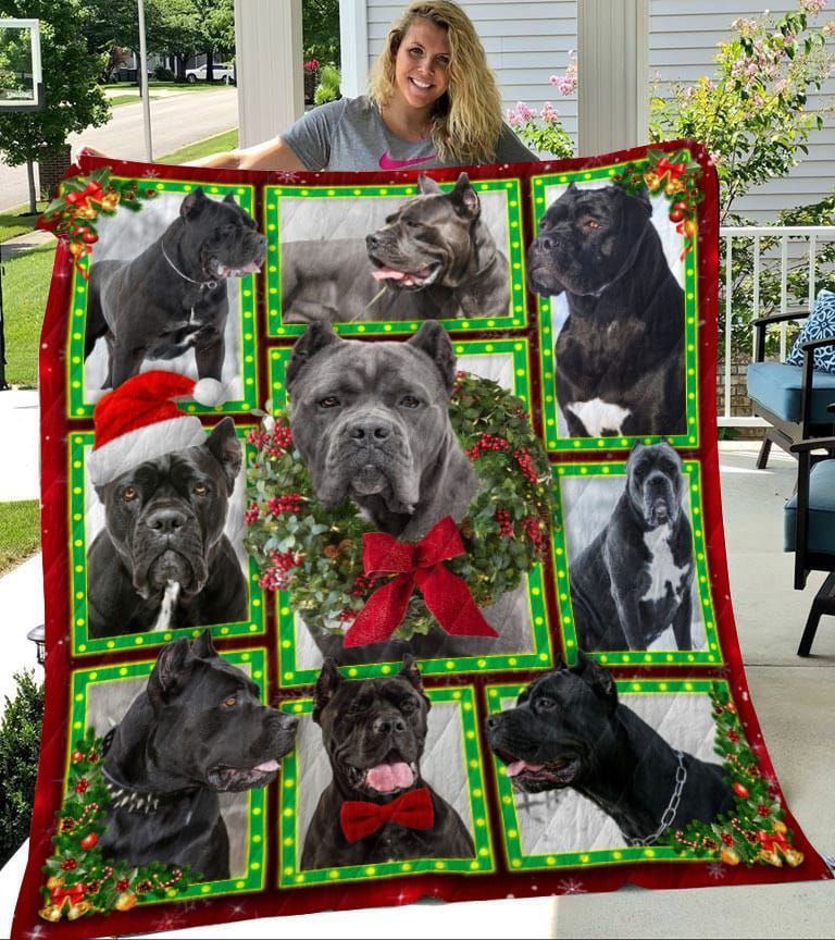 litzzy Cane Corso Cane Corso Christmas Fleece Blanket Christmas Christmas Gifts Merry Christmas Holiday Gifts Gift Dhc03011331Dd Quilt Blanket   