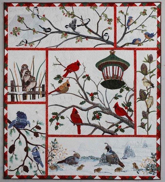 litzzy Cardinal Audubon Christmas CLT0811048H Fleece Blanket Quilt Blanket   