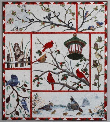litzzy Cardinal Audubon Christmas CLT0811048H Fleece Blanket Quilt Blanket   