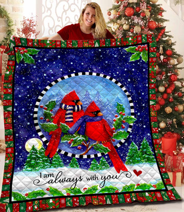 litzzy Cardinal B171007 Fleece Blanket Quilt Blanket   