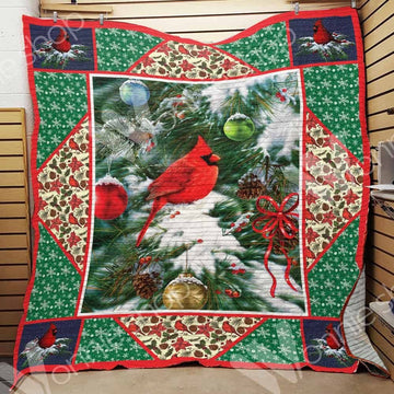 litzzy Cardinal Bird Christmas CL15100072MDQ Fleece Blanket Quilt Blanket   
