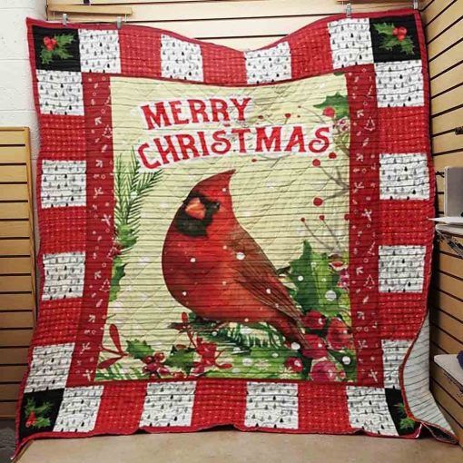 litzzy Cardinal Christmas CLA0412697Q Fleece Blanket Quilt Blanket   