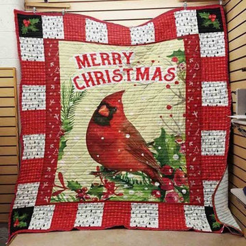 litzzy Cardinal Christmas CLA0412697Q Fleece Blanket Quilt Blanket   
