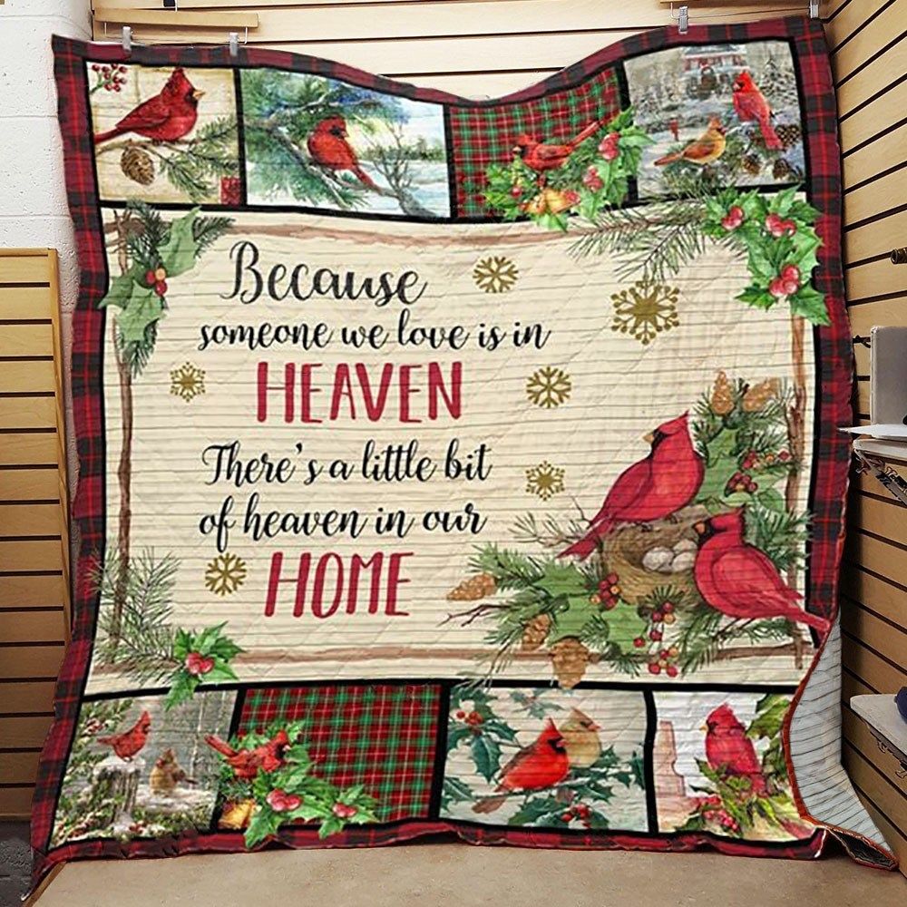 litzzy Cardinal Christmas CLA06120817Q Fleece Blanket Quilt Blanket   