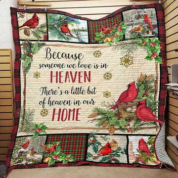 litzzy Cardinal Christmas CLA06120817Q Fleece Blanket Quilt Blanket   