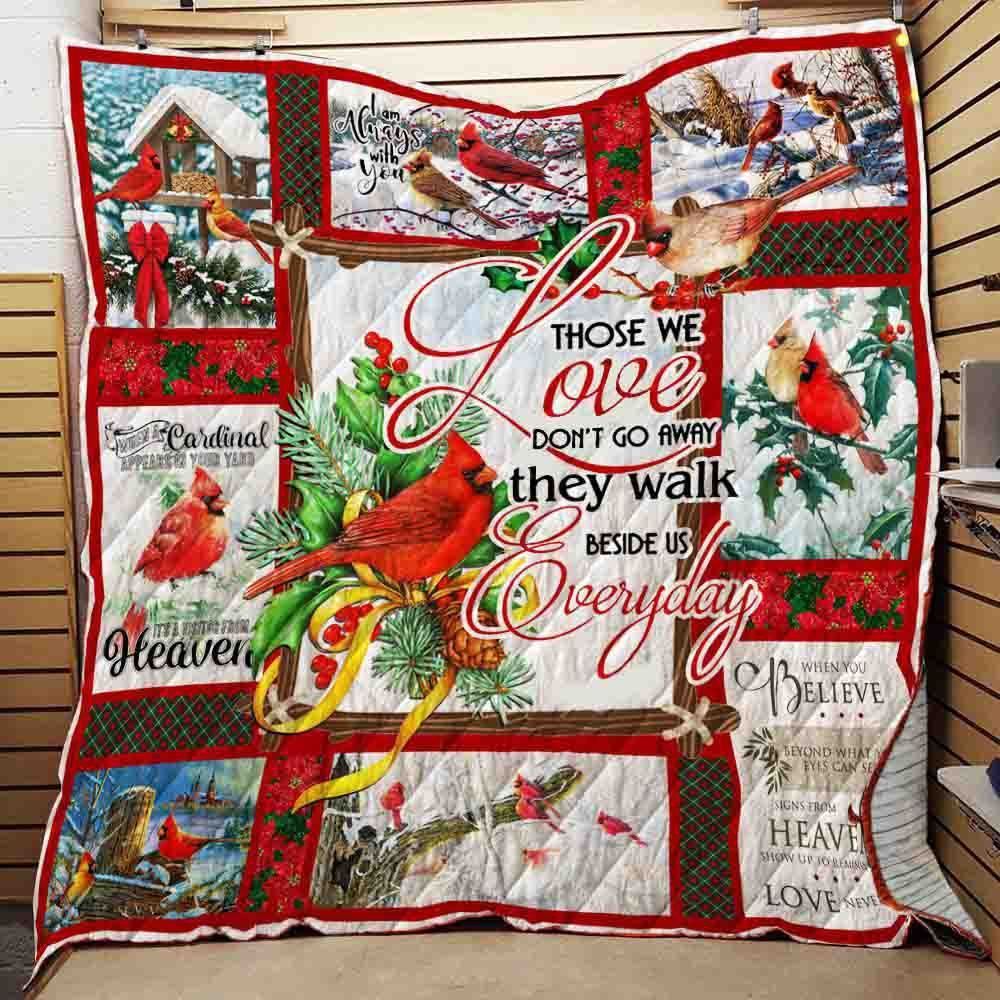 litzzy Cardinal Christmas CLA06120818Q Fleece Blanket Quilt Blanket   