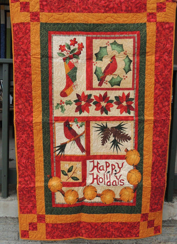 litzzy Cardinal Christmas CLM1012112Q Fleece Blanket Quilt Blanket   
