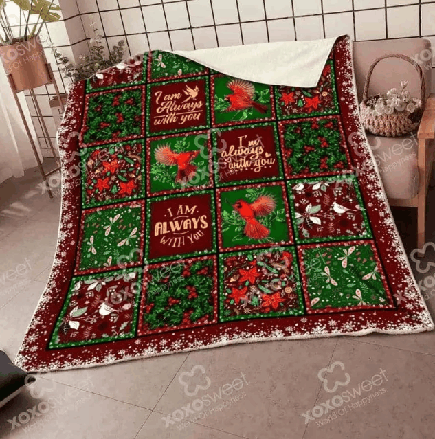 litzzy Cardinal Christmas CLM3010078S Sherpa Fleece Blanket Sherpa Fleece Blanket   