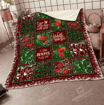 litzzy Cardinal Christmas CLM3010078S Sherpa Fleece Blanket Sherpa Fleece Blanket   