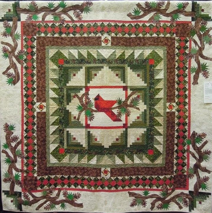 litzzy Cardinal Christmas CLT0211022H Fleece Blanket Quilt Blanket   