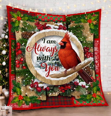litzzy Cardinal Christmas DAC171107 Fleece Blanket Quilt Blanket   