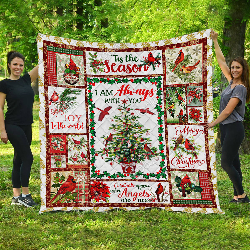 litzzy Cardinal Christmas DAC261012 Fleece Blanket Quilt Blanket   