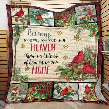 litzzy Cardinal Christmas DHC15100074MDQ Fleece Blanket Quilt Blanket   