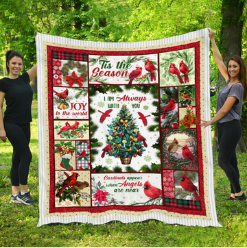 litzzy Cardinal Christmas DPC131103 Fleece Blanket Quilt Blanket   