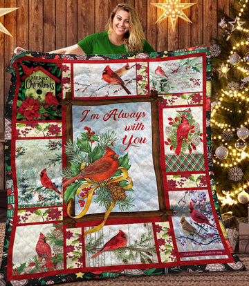 litzzy Cardinal Christmas DTH161108HD Fleece Blanket Quilt Blanket   