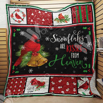 litzzy Cardinal Christmas GS-CL-NT0111 Fleece Blanket Quilt Blanket   