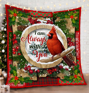 litzzy Cardinal Christmas HHC121105TH Fleece Blanket Quilt Blanket   