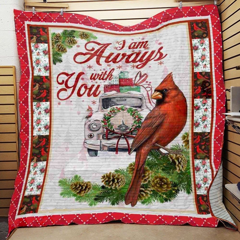 litzzy Cardinal Christmas Fleece Blanket ABC07113414 Quilt Blanket   