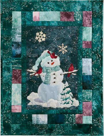 litzzy Cardinals Snowman CLT2911024H Fleece Blanket Quilt Blanket   