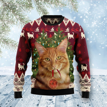 litzzy Cat Decor Pine D1011 Ugly Christmas Sweater -  Best Gift For Christmas, Noel Malalan - Christmas Signature sweater   