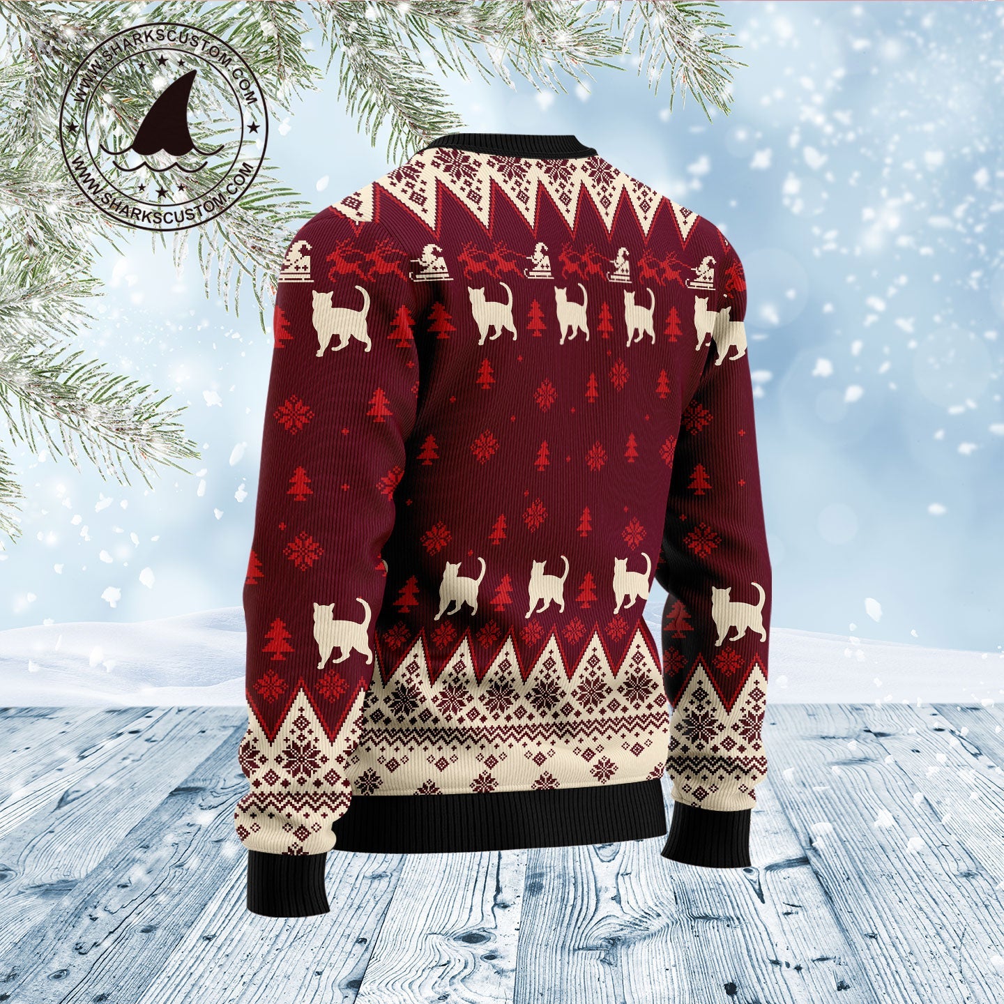 litzzy Cat Decor Pine D1011 Ugly Christmas Sweater -  Best Gift For Christmas, Noel Malalan - Christmas Signature sweater   