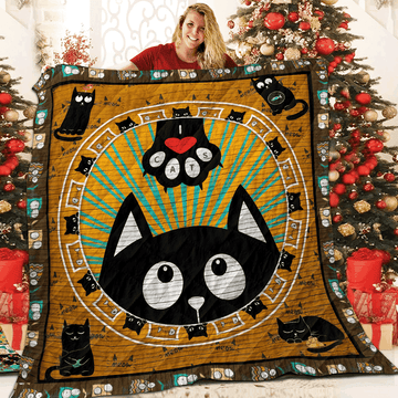 litzzy Cat Ah Ah Ah Fleece Blanket Christmas Christmas Gifts Merry Christmas Holiday Gifts Gift Dhc03011712Dd Quilt Blanket   