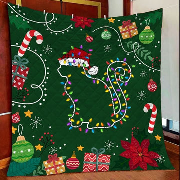 litzzy Cat Christmas DTC2311789 Fleece Blanket Quilt Blanket   
