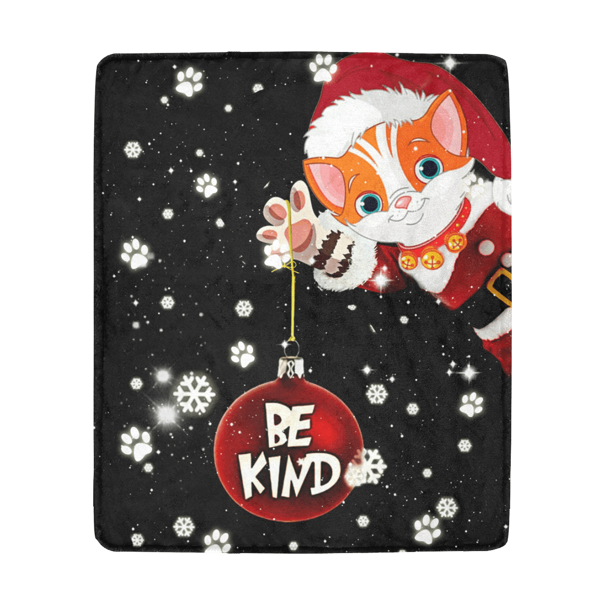litzzy Cat Christmas Xmas CLM2812162S Sherpa Fleece Blanket Sherpa Fleece Blanket   