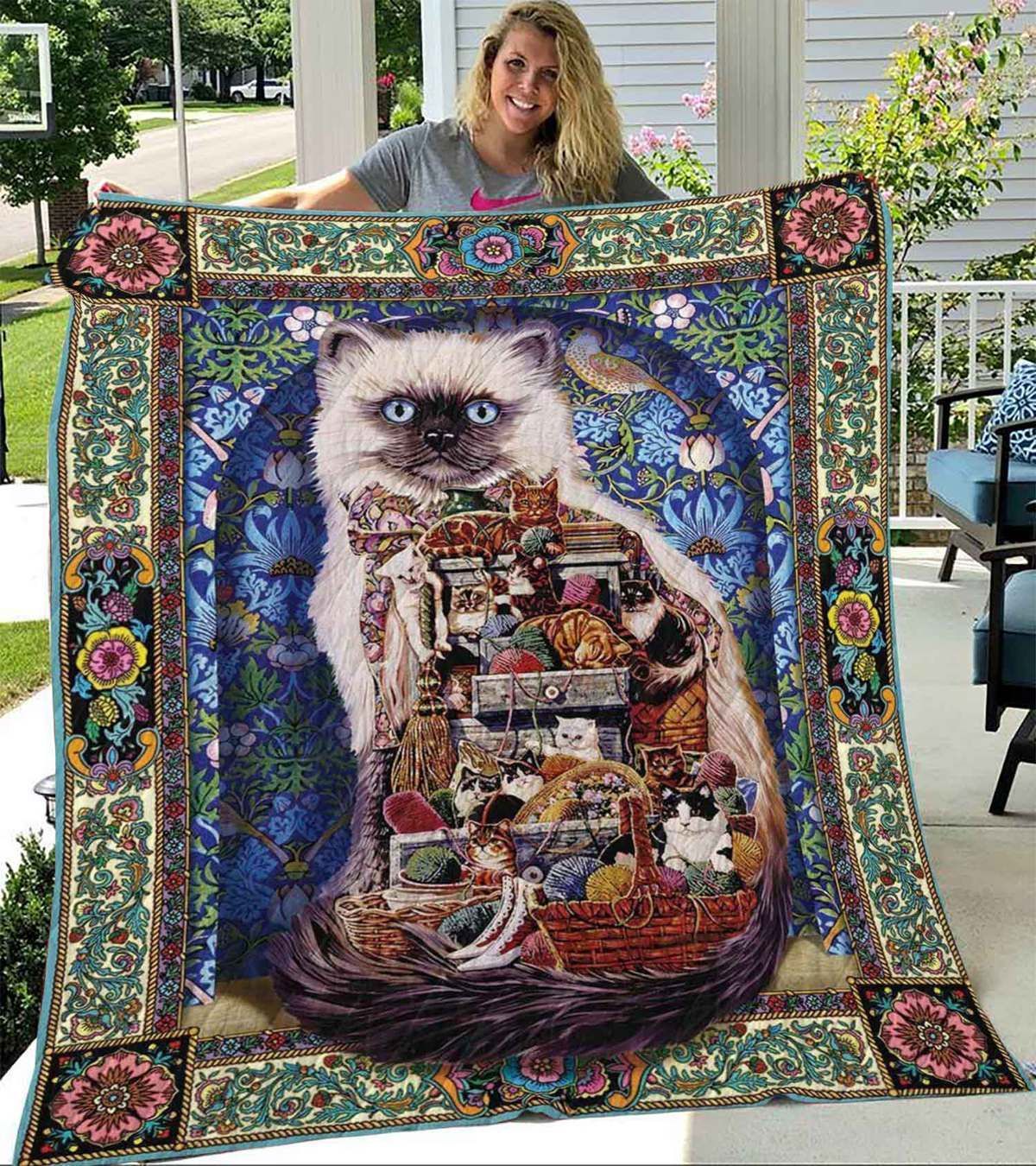 litzzy Cat Fell In Love Easy Fleece Blanket Christmas Christmas Gifts Merry Christmas Holiday Gifts Gift Dhc03011329Dd Quilt Blanket   